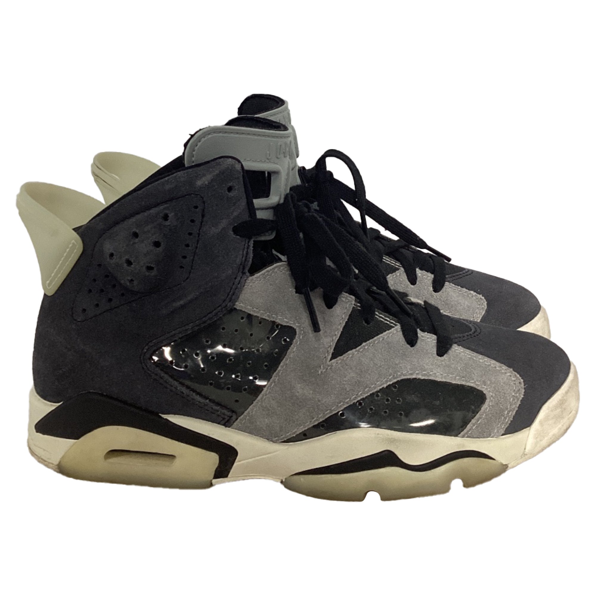 Air Jordan 6 Retro Tech Chrome Sneakers in Grey Suede