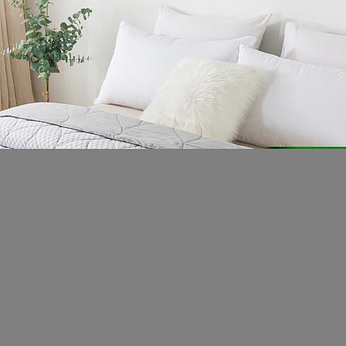 St James Home Cotton Reversible Down Alternative Blanket- Twin