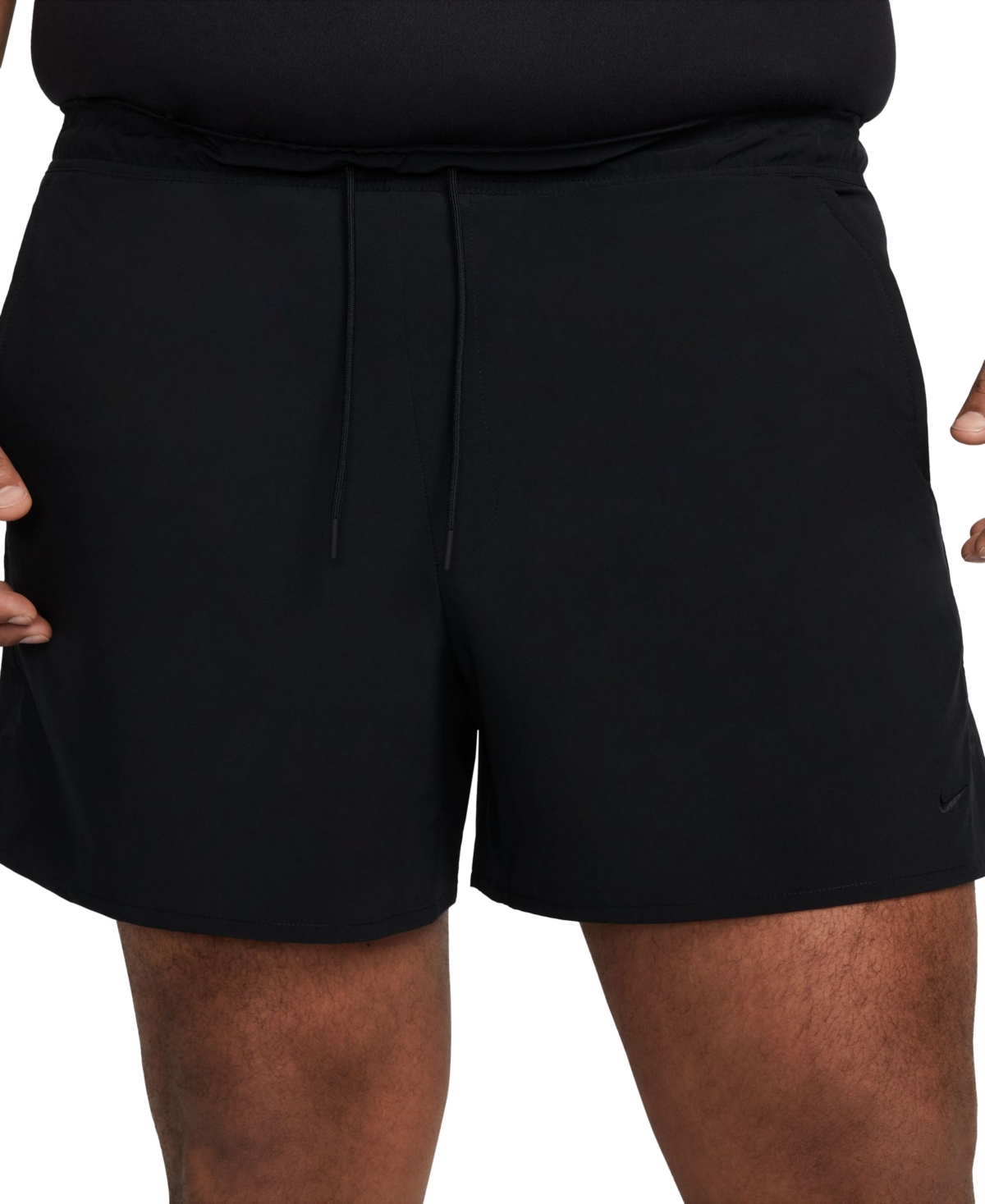 "Men's Unlimited Dri-fit Versatile 5"" Shorts - Black/black/white"