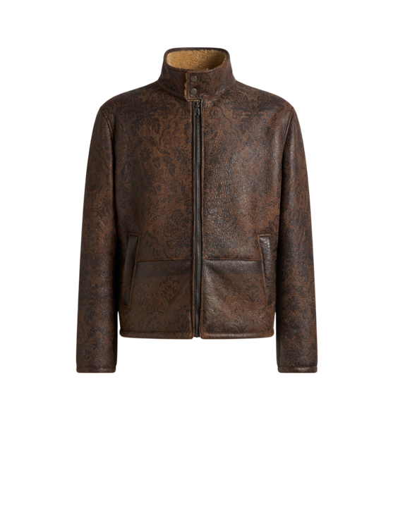 Shearling Jacket With Print