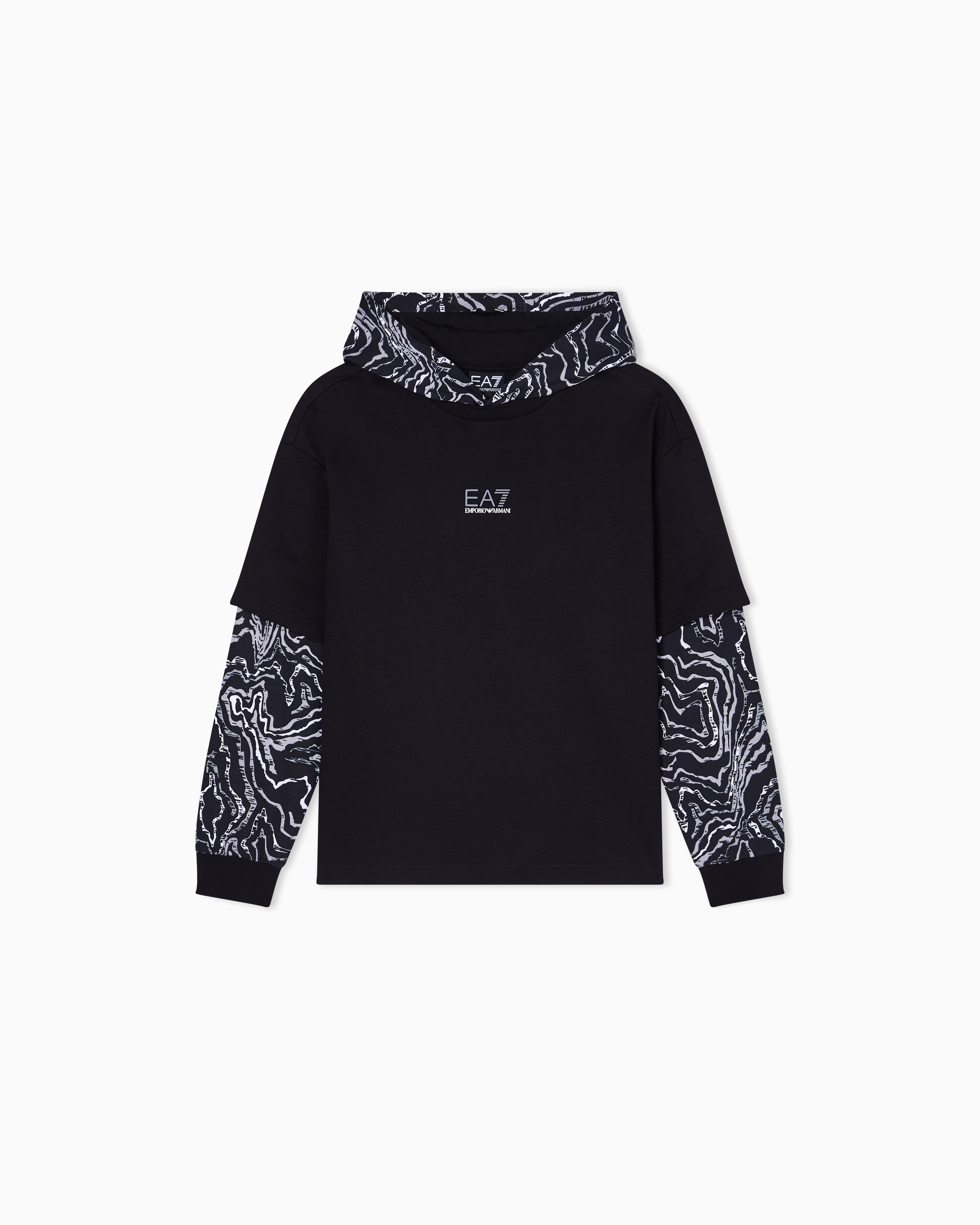 Visibility Boy pure cotton hooded sweatshirt