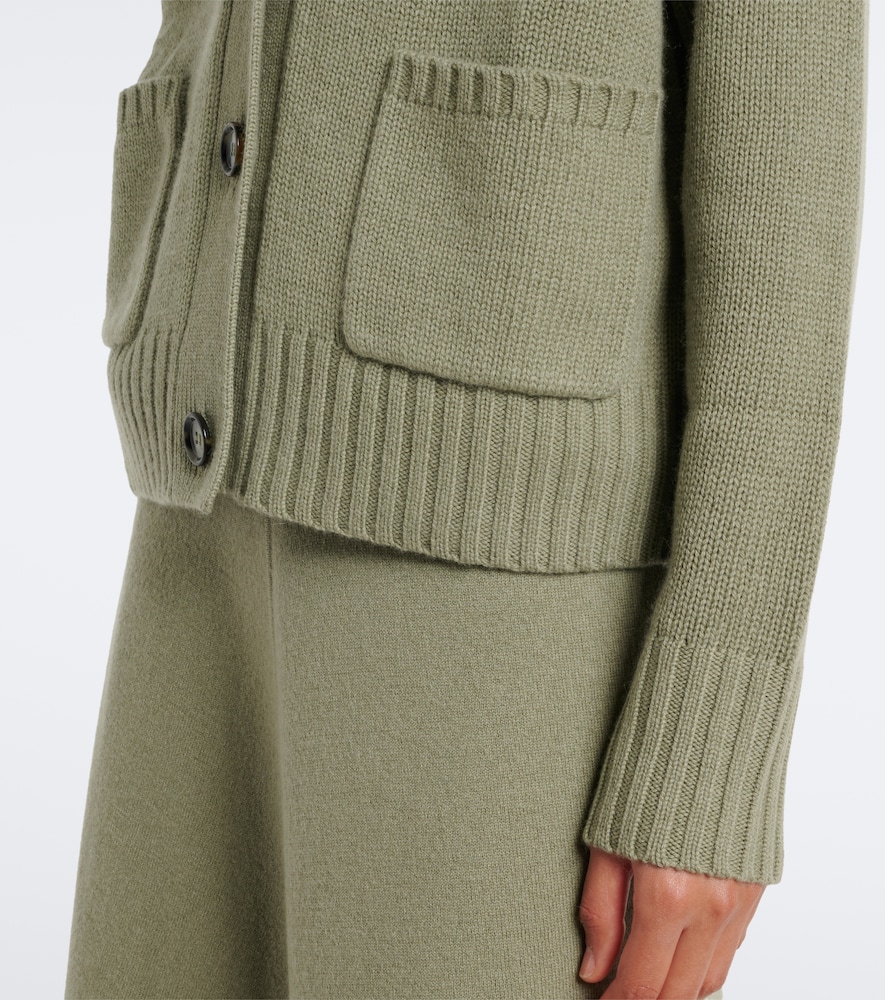 Virgin wool and cashmere cardigan