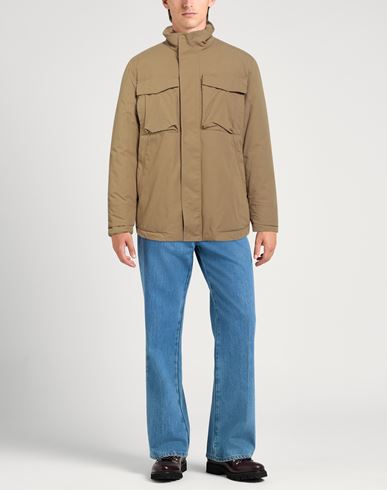 Man Jacket Khaki Size 44 Cotton, Nylon