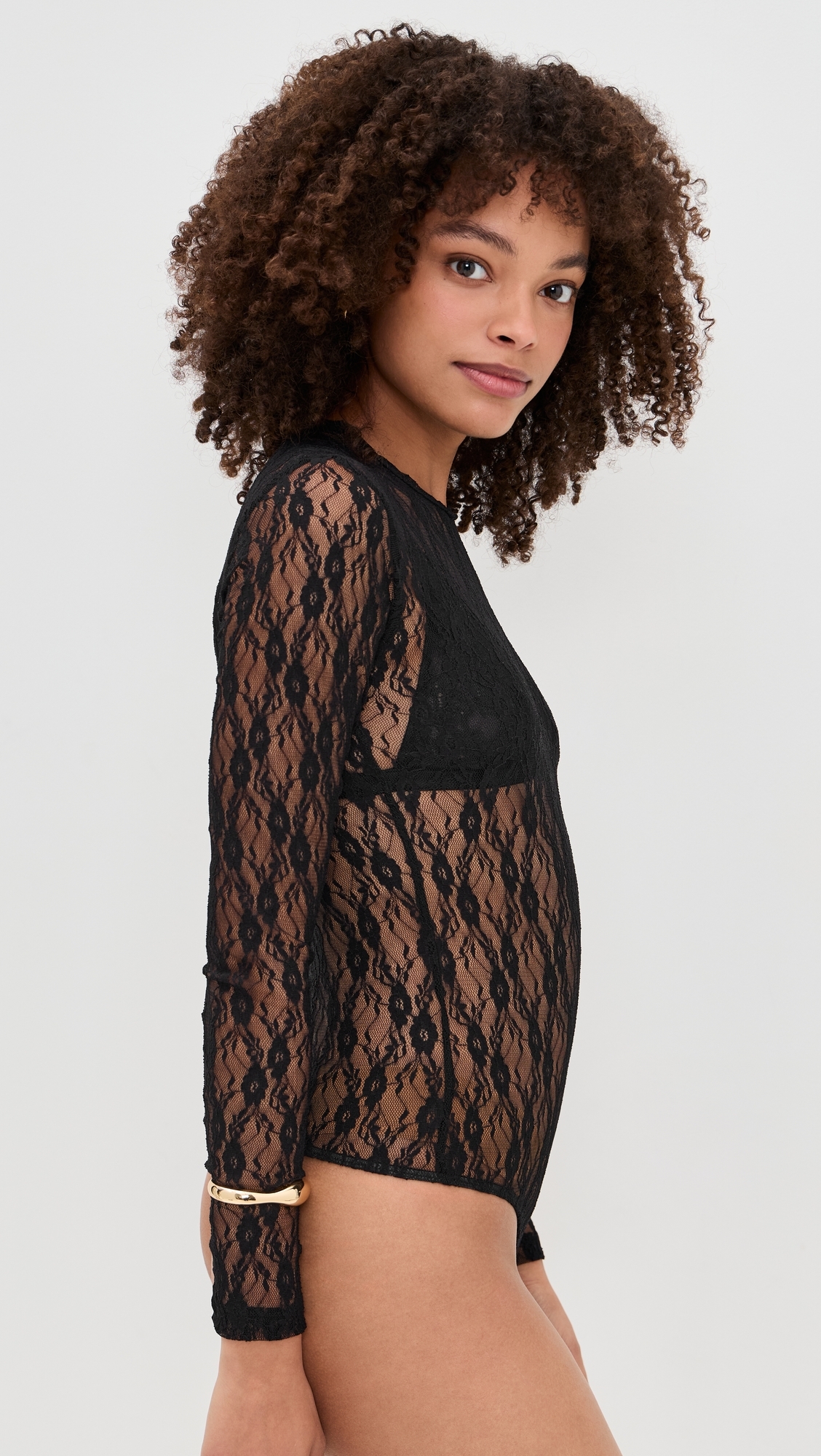 Hannah Thong Bodysuit Black