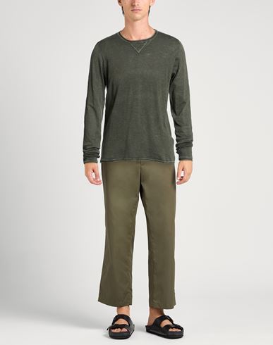 Man Sweater Military green Size XL Cotton