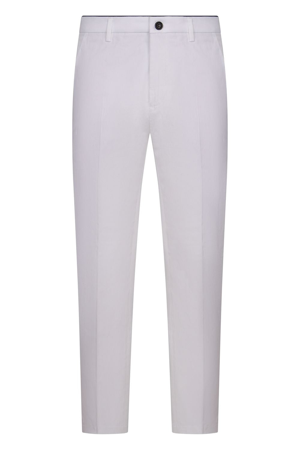 Slim Fit Chino Trousers with Wide Front Pleats