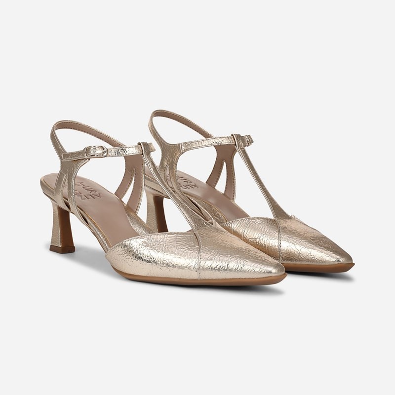 Torin Slingback Dress Shoe Shoes, Champagne Faux Leather
