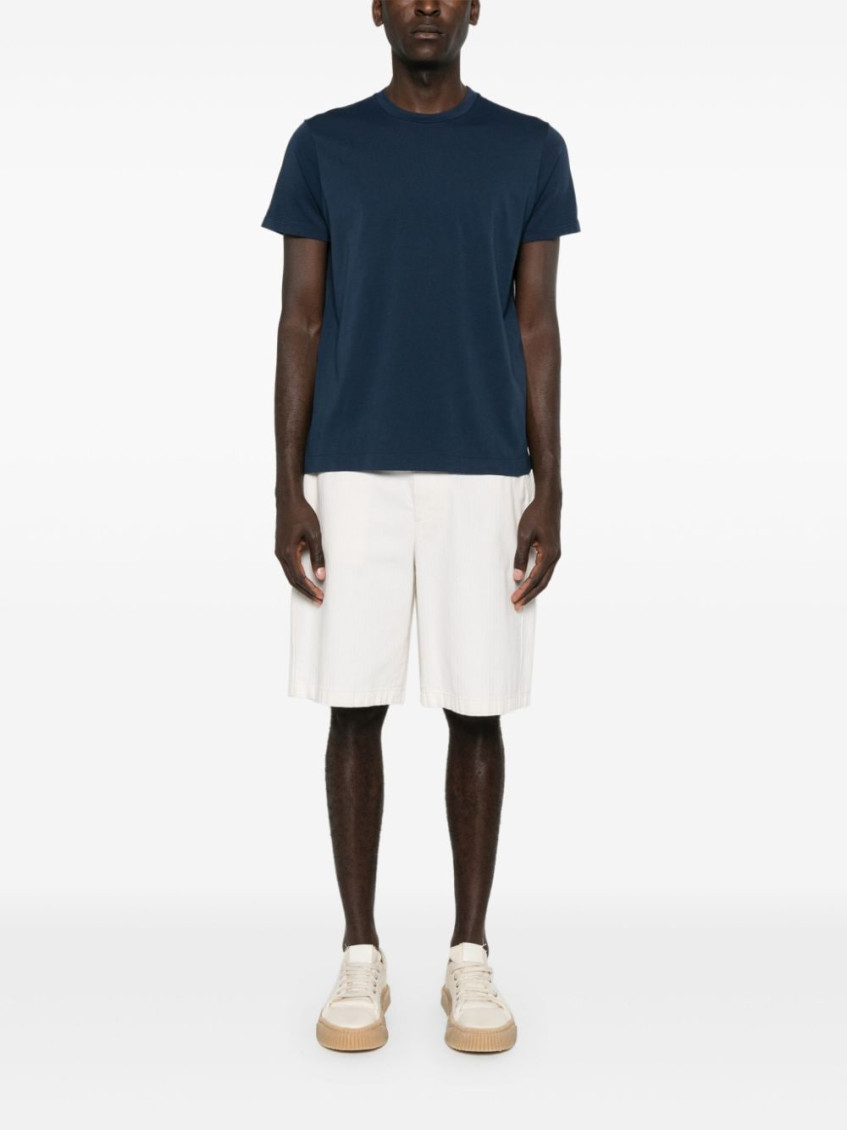 Navy Blue Roundneck Solid T-Shirt