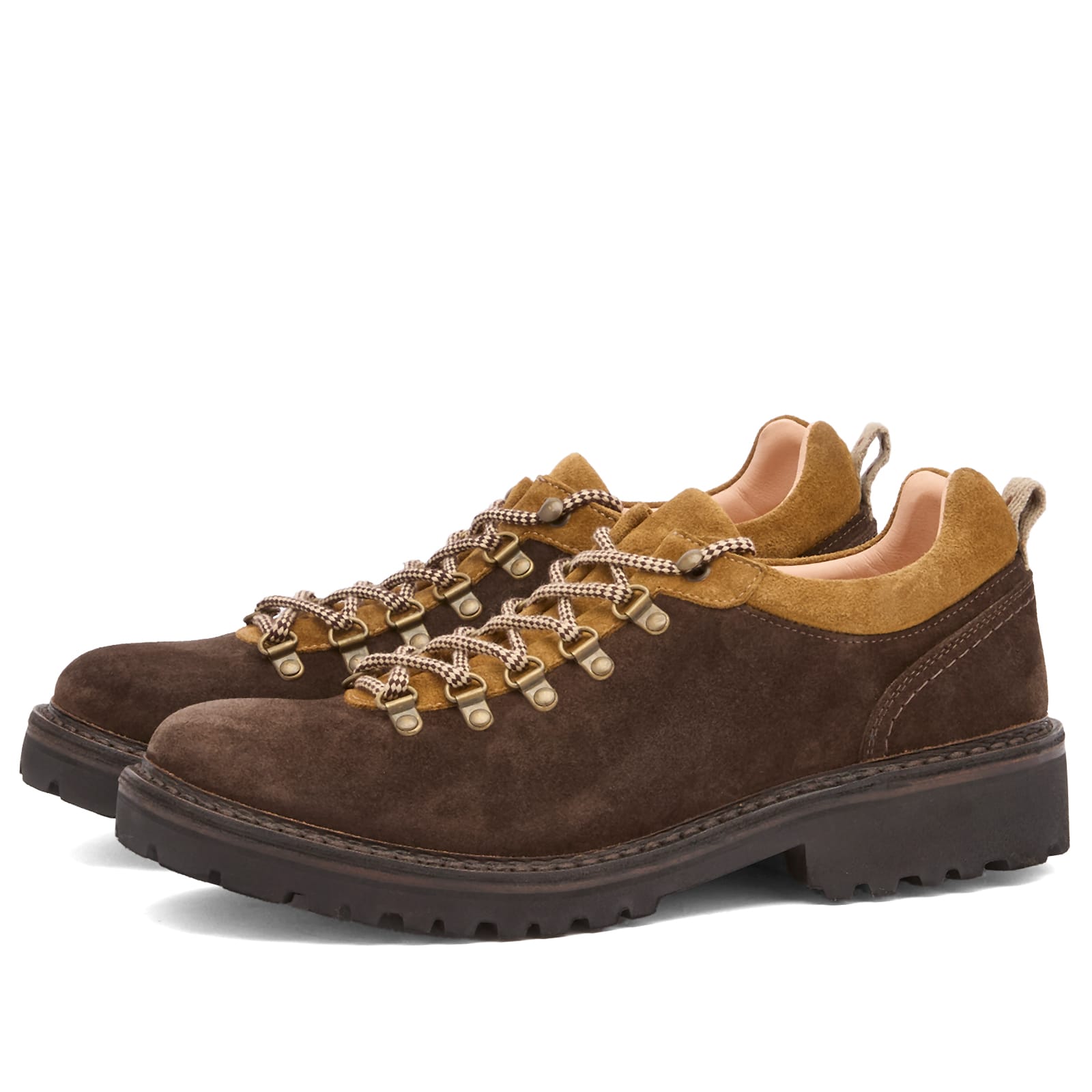Men's Furflex Suede Shoes Dark Chestnut