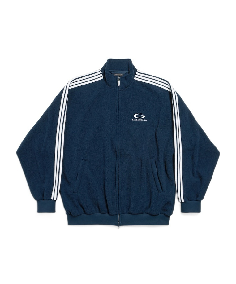 Loop Sports Icon Zip-up Jacket in Navy/white