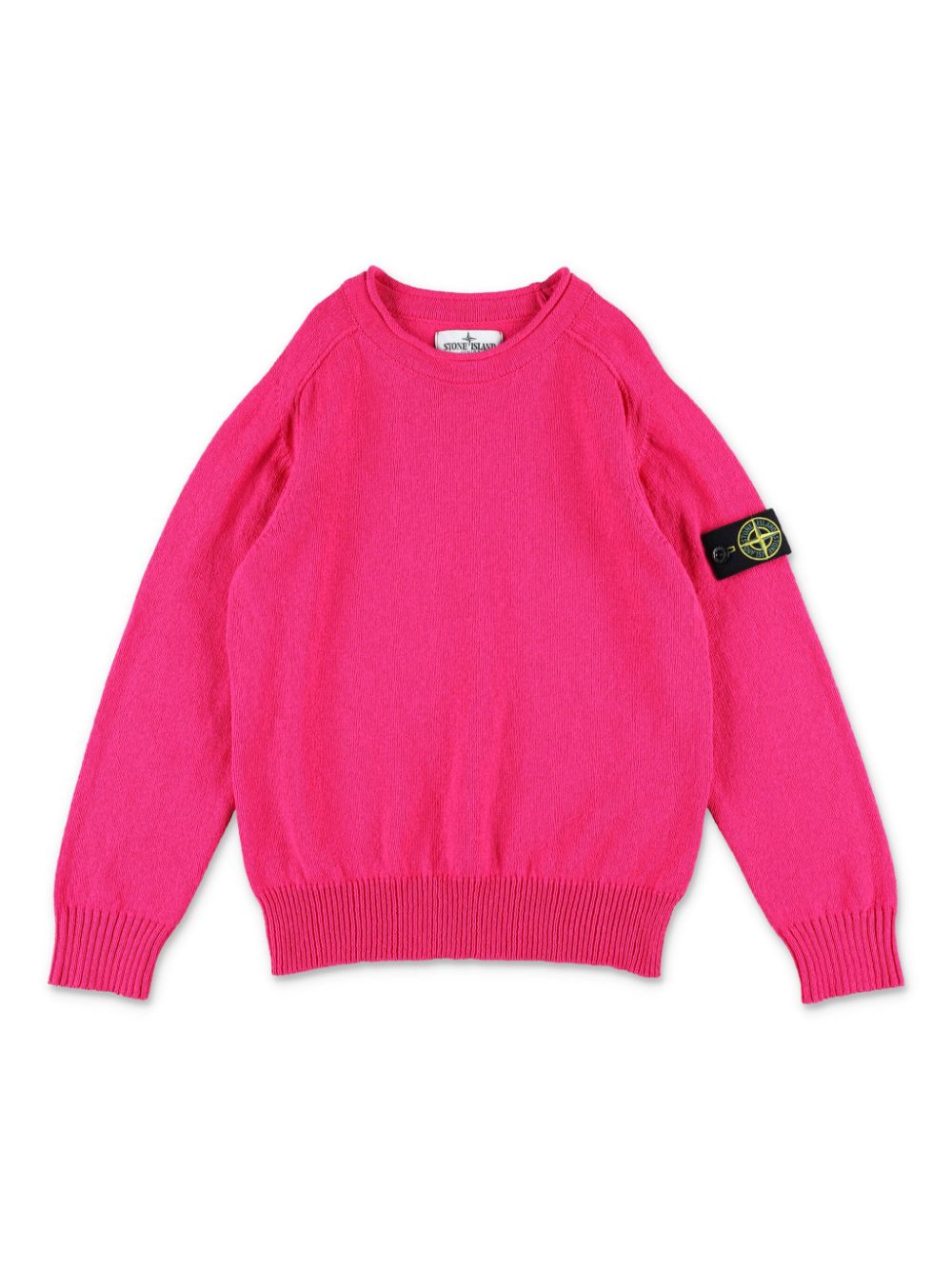 Compass-motif knit sweatshirt - Pink