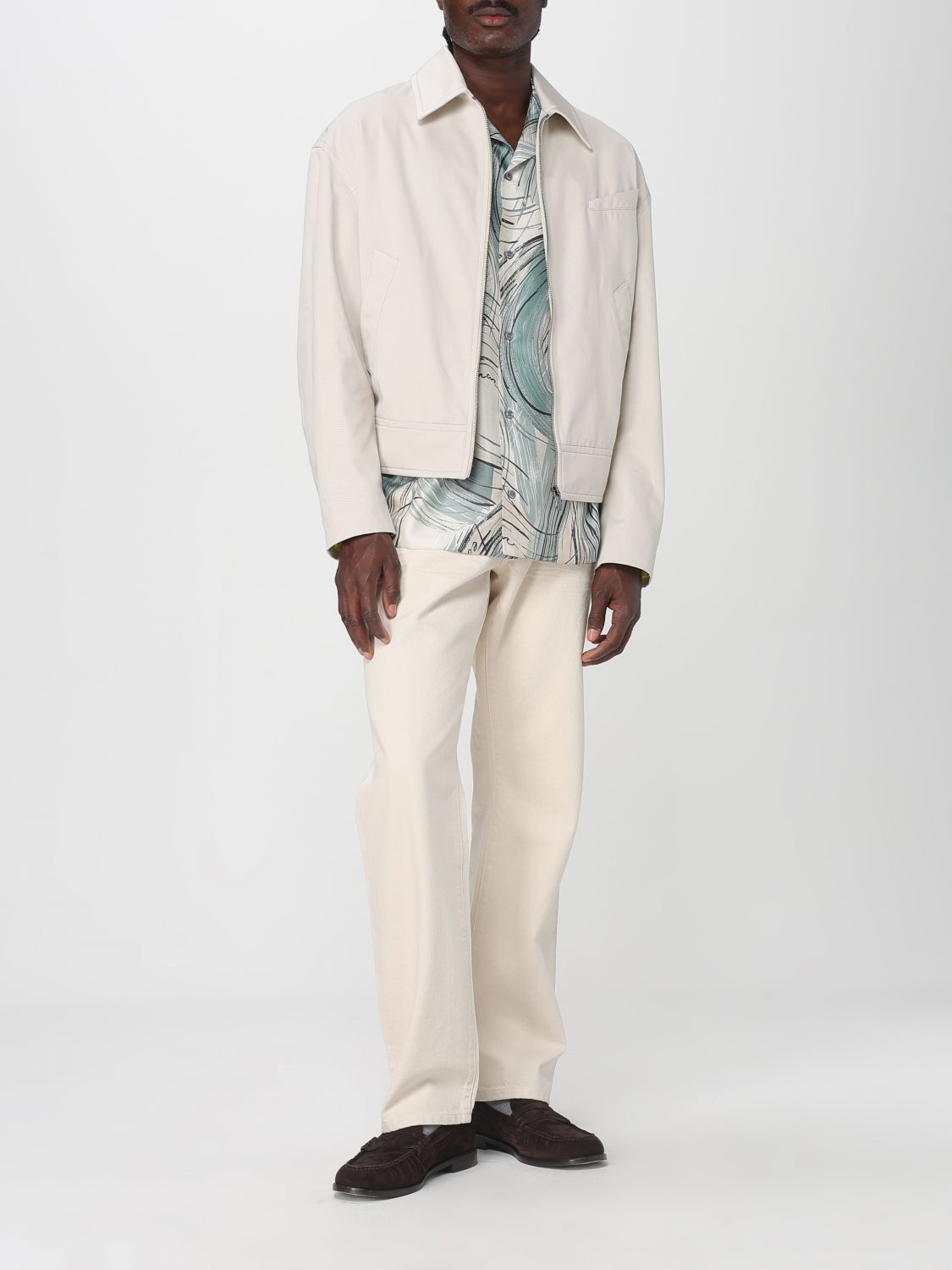 Ferrari cotton gabardine bomber jacket - Neutrals