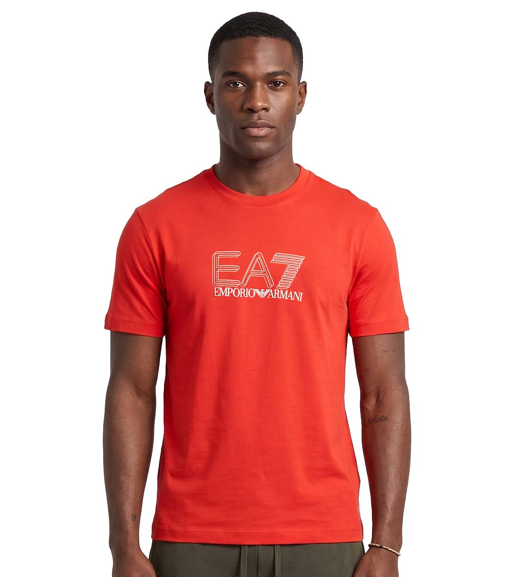 Red Logo Crew Neck T-Shirt