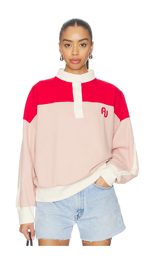 Araminta James Aj Vintage Knit Sweatshirt in Pink,Red. - L also in M