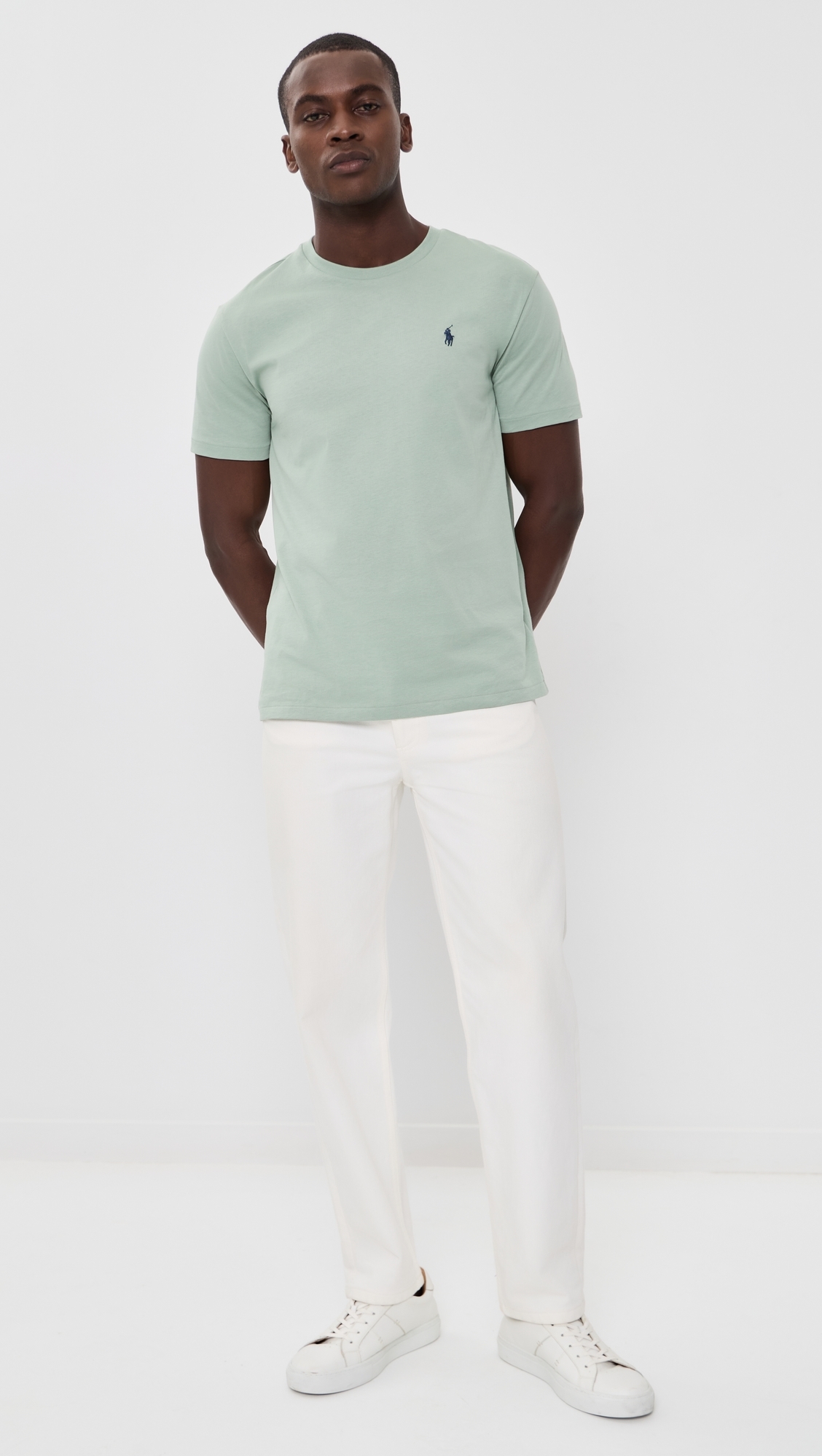 Standard Fit Jersey Crewneck Tee Light Green