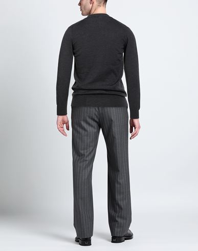 Man Cardigan Charcoal Size 38 Merino Wool