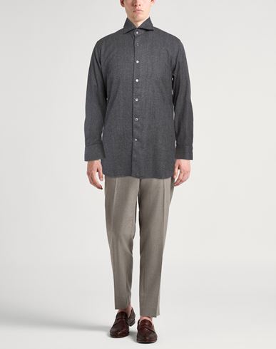 Man Shirt Grey Size 15 ¾ Virgin Wool