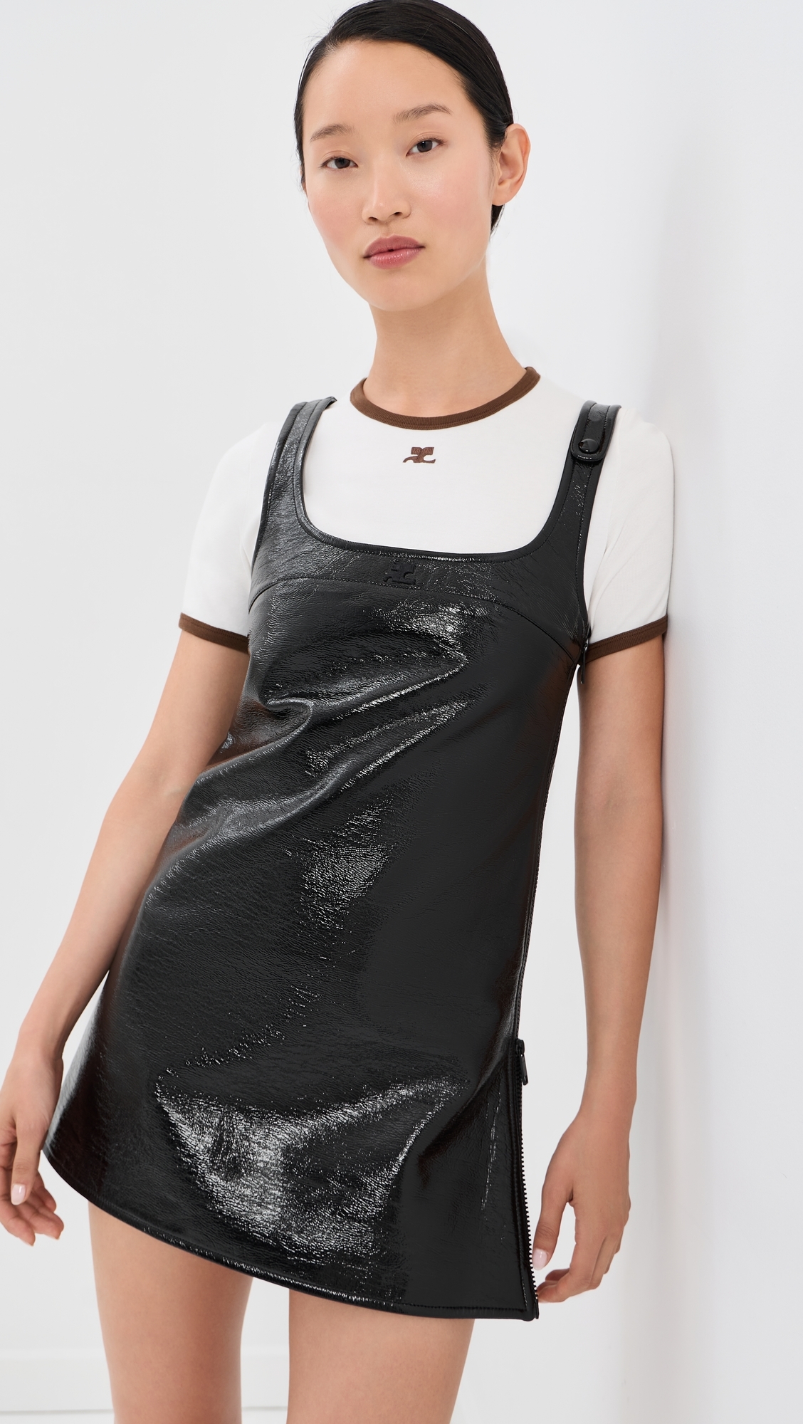 Reedition Vinyl Dress Black