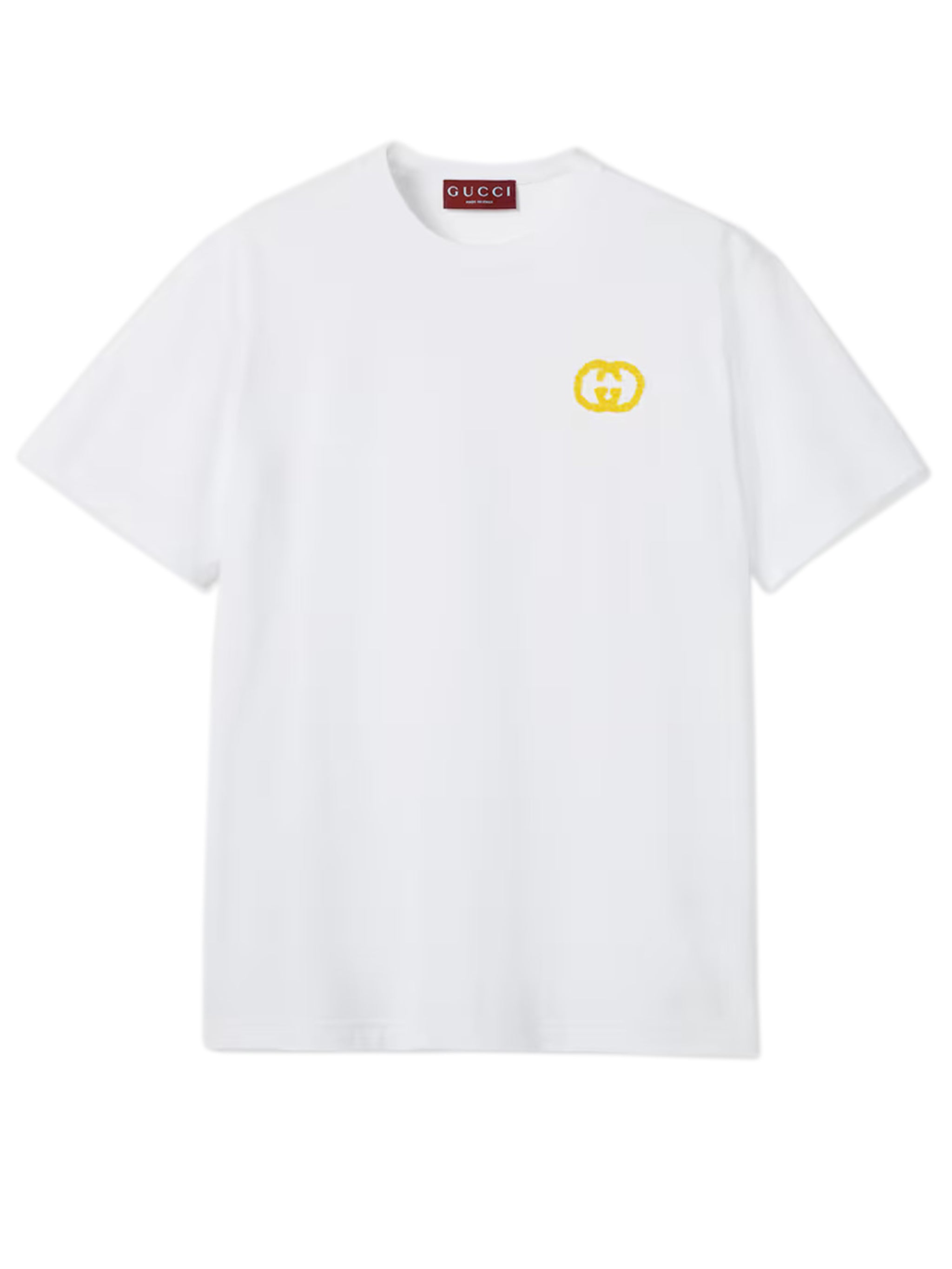 Cotton T-Shirt with Overlay and Short Sleeves - Size S