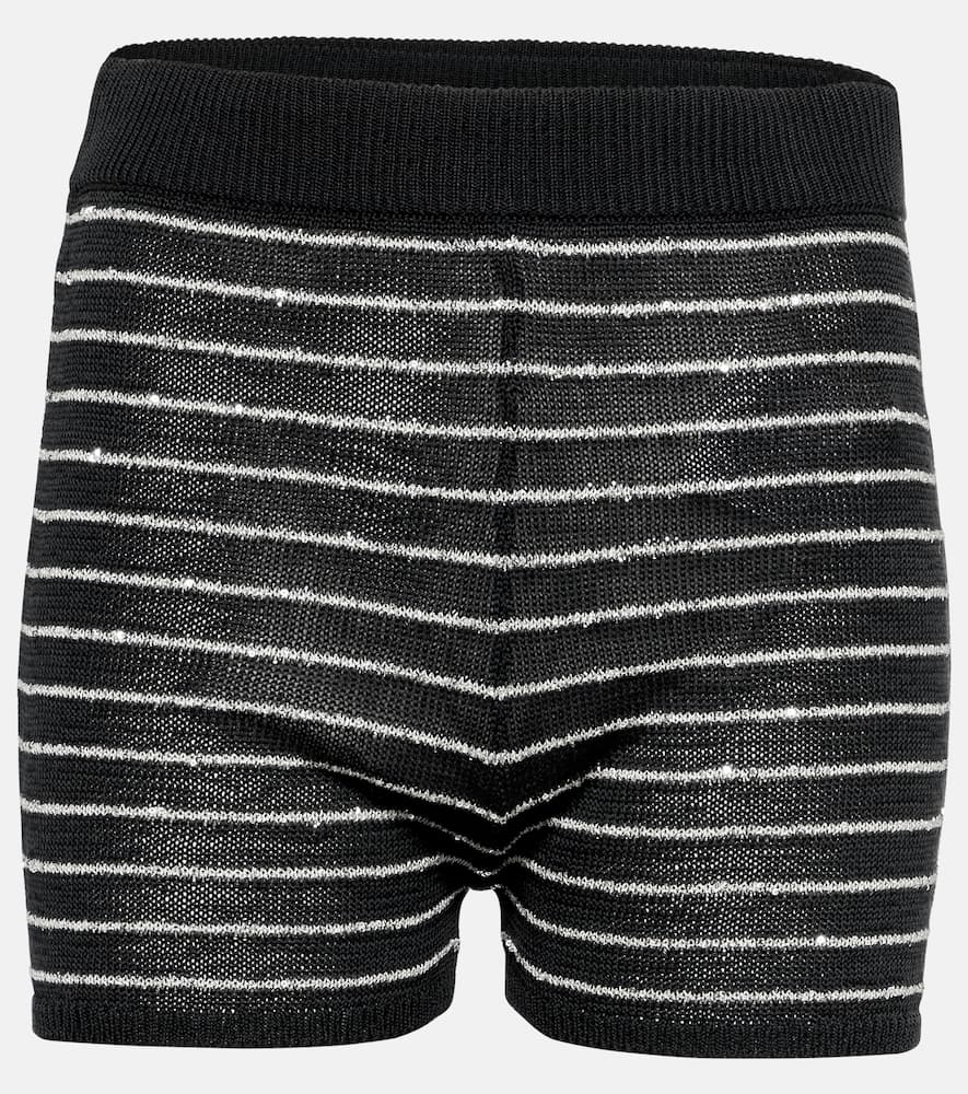 Knitted cotton shorts