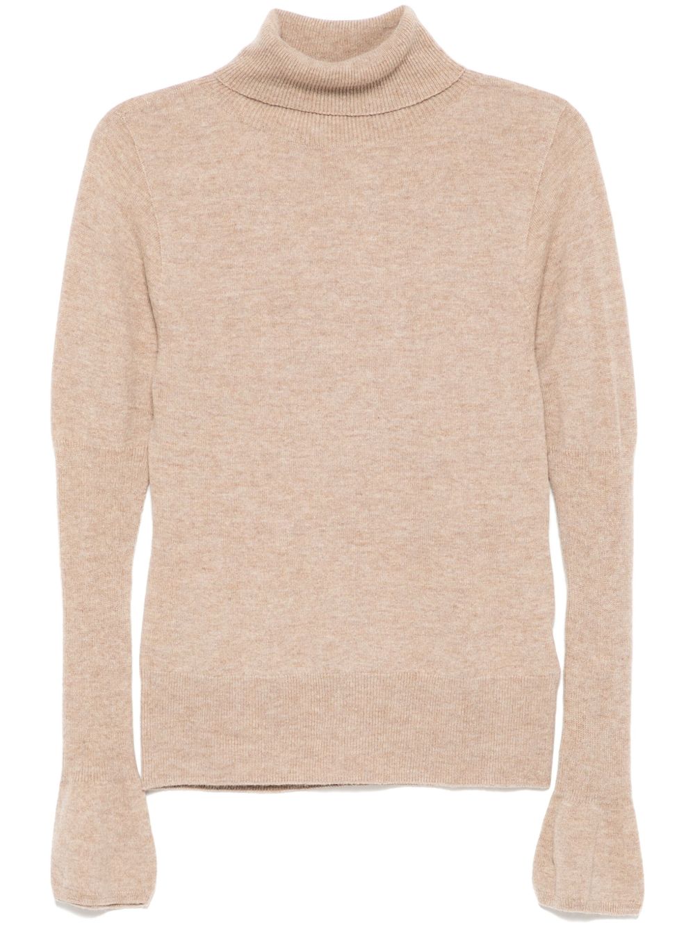 Cashmere Puff Sleeve Knit top - Neutrals