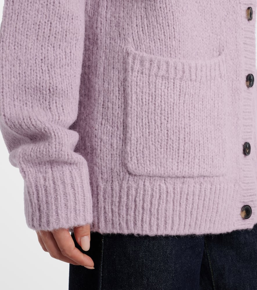 Alpaca and wool-blend cardigan