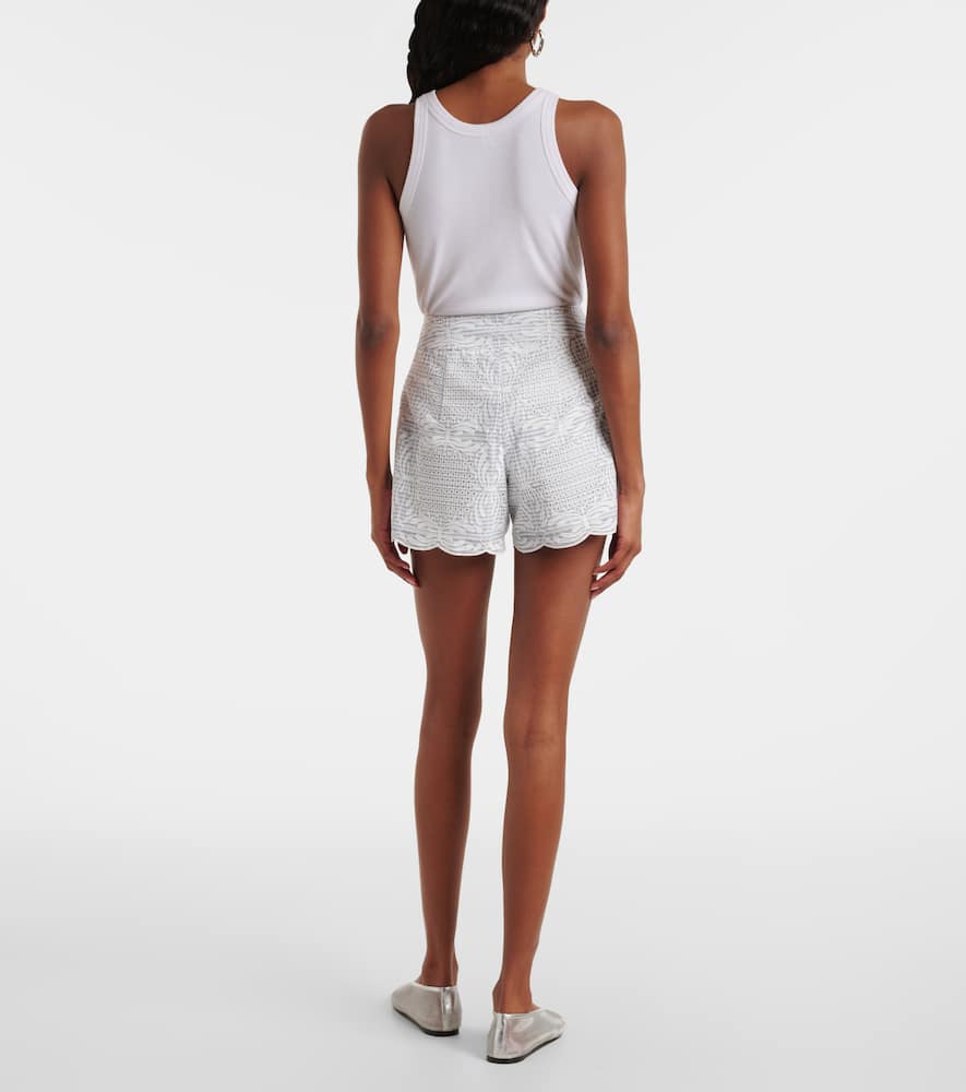 Allen high-rise cotton shorts