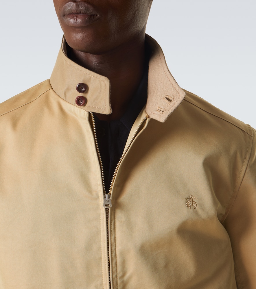 Cotton-blend blouson jacket