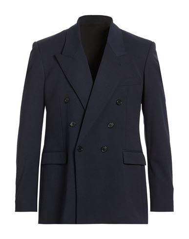 Man Blazer Midnight blue Size 36 Polyester, Virgin Wool, Elastane