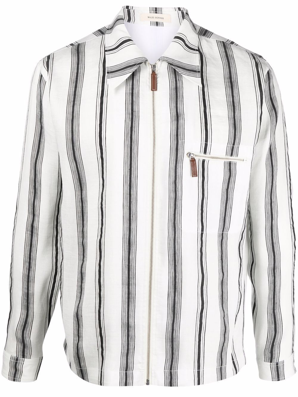 Stripe-print shirt - Black