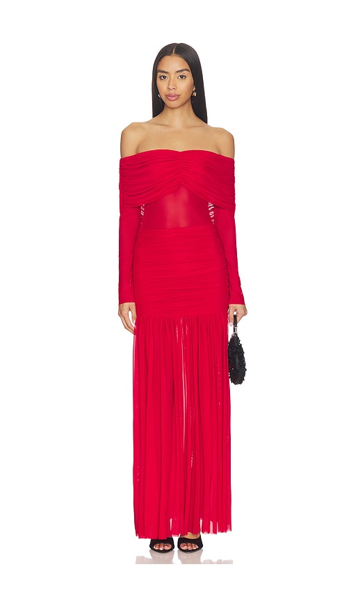 AFRM Emmeline Dress in Red. - 1X also in L, M, S, XL