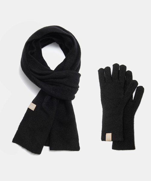 Premium muffler gloves set