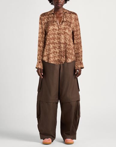 Woman Shirt Camel Size 2 Viscose
