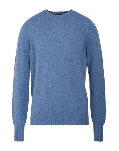 Man Sweater Slate blue Size 44 Lambswool