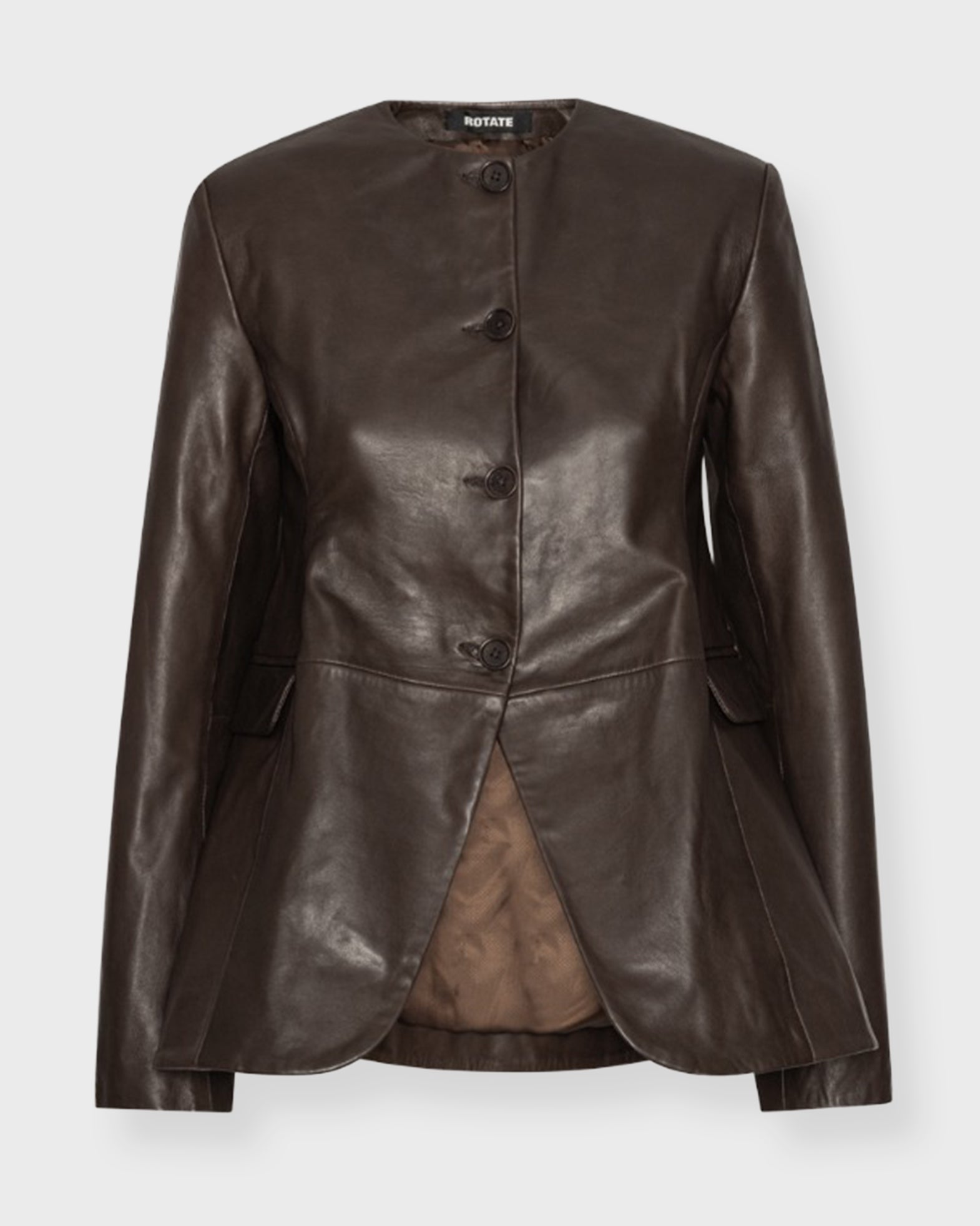 Rotate Jacket Flared Leather Mole