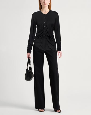 Tech Woman Shirt Black Size 10 Wool, Viscose, Polyamide, Cashmere