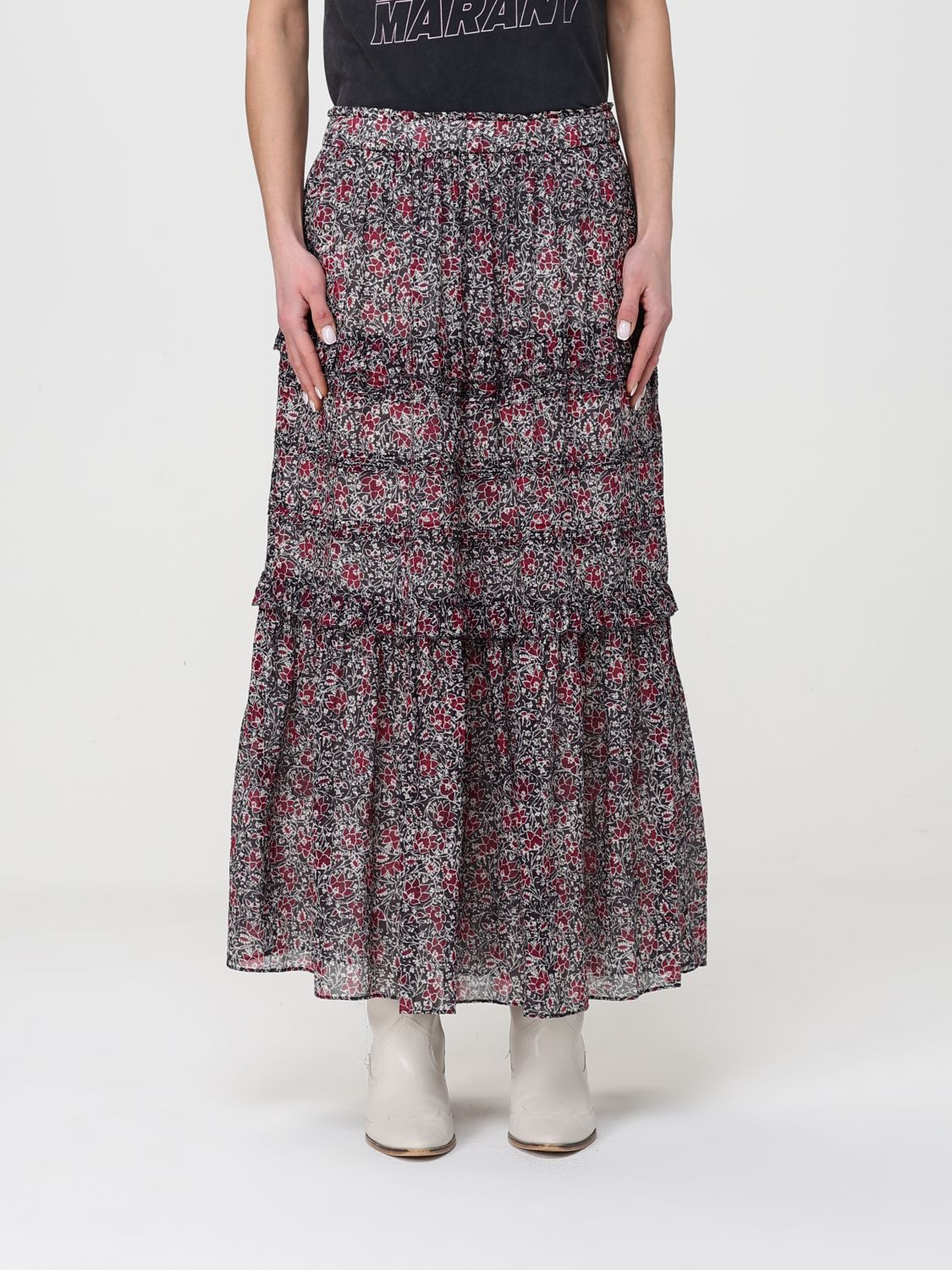 Skirt Woman color Red