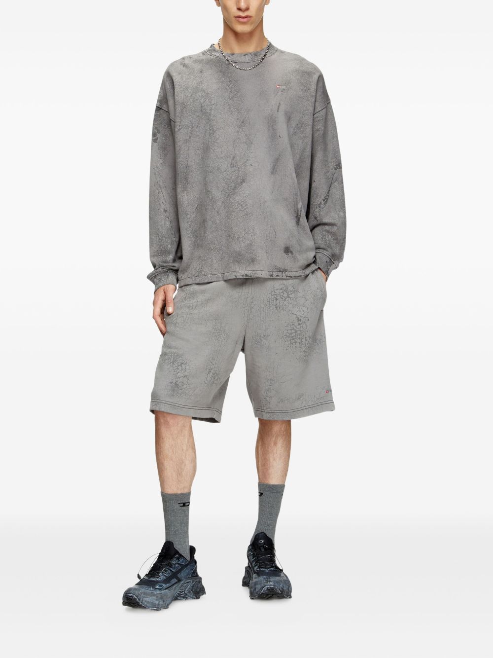 R-Crew track shorts - Grey