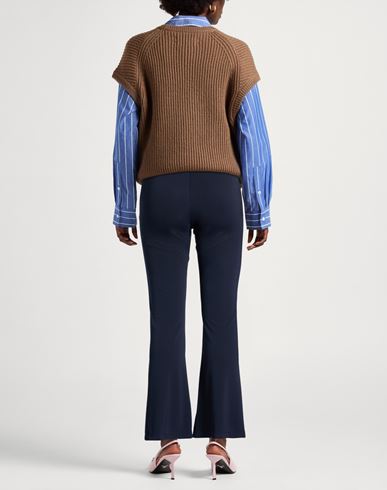 Gm Woman Pants Midnight blue Size 6 Polyester, Elastane