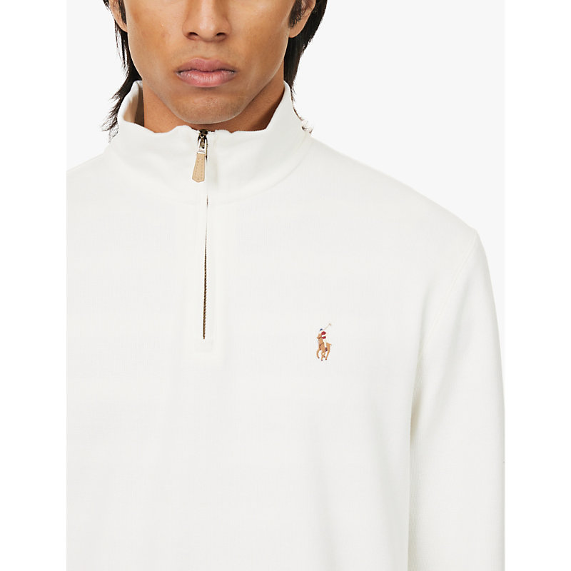 Mens Nevis Estate Half-zip Cotton-jersey Sweatshirt