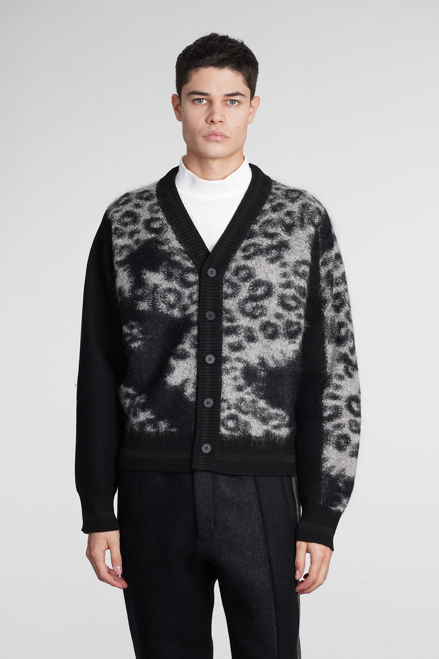 Cardigan In Black Wool