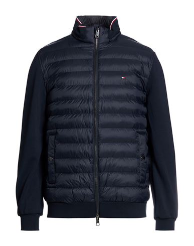 Man Jacket Navy Size XS Polyamide, Cotton, Polyester