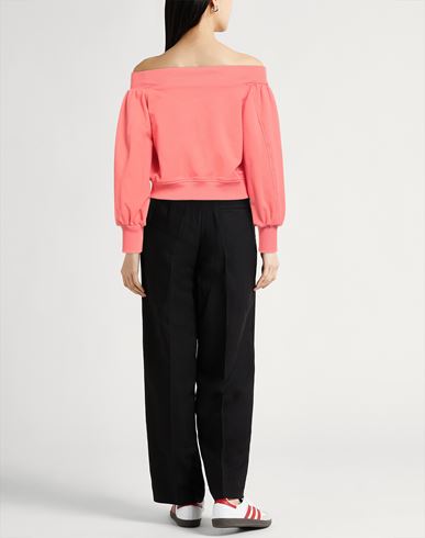Athleisure Woman Sweatshirt Coral Size 4 Cotton, Elastane