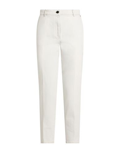 Woman Jeans Off white Size 6 Cotton, Elastane