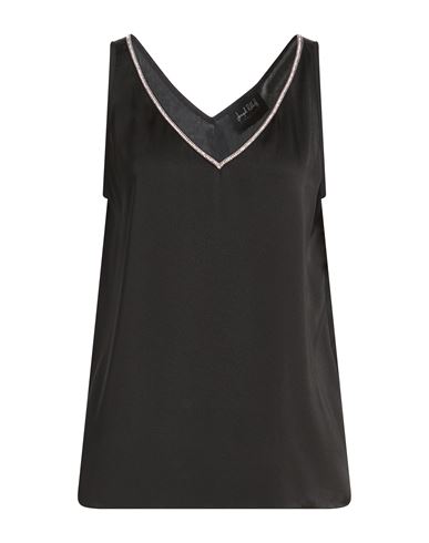 Woman Top Black Size 14 Polyester