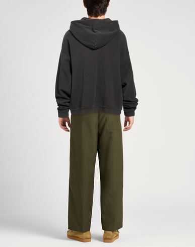 Man Sweatshirt Charcoal Size L Cotton, Polyester
