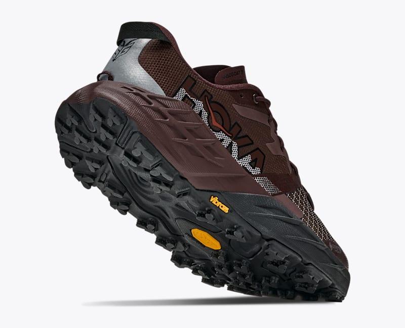 HOKA Women's Speedgoat 7 GTX Shoes in Deep Mauve/Black