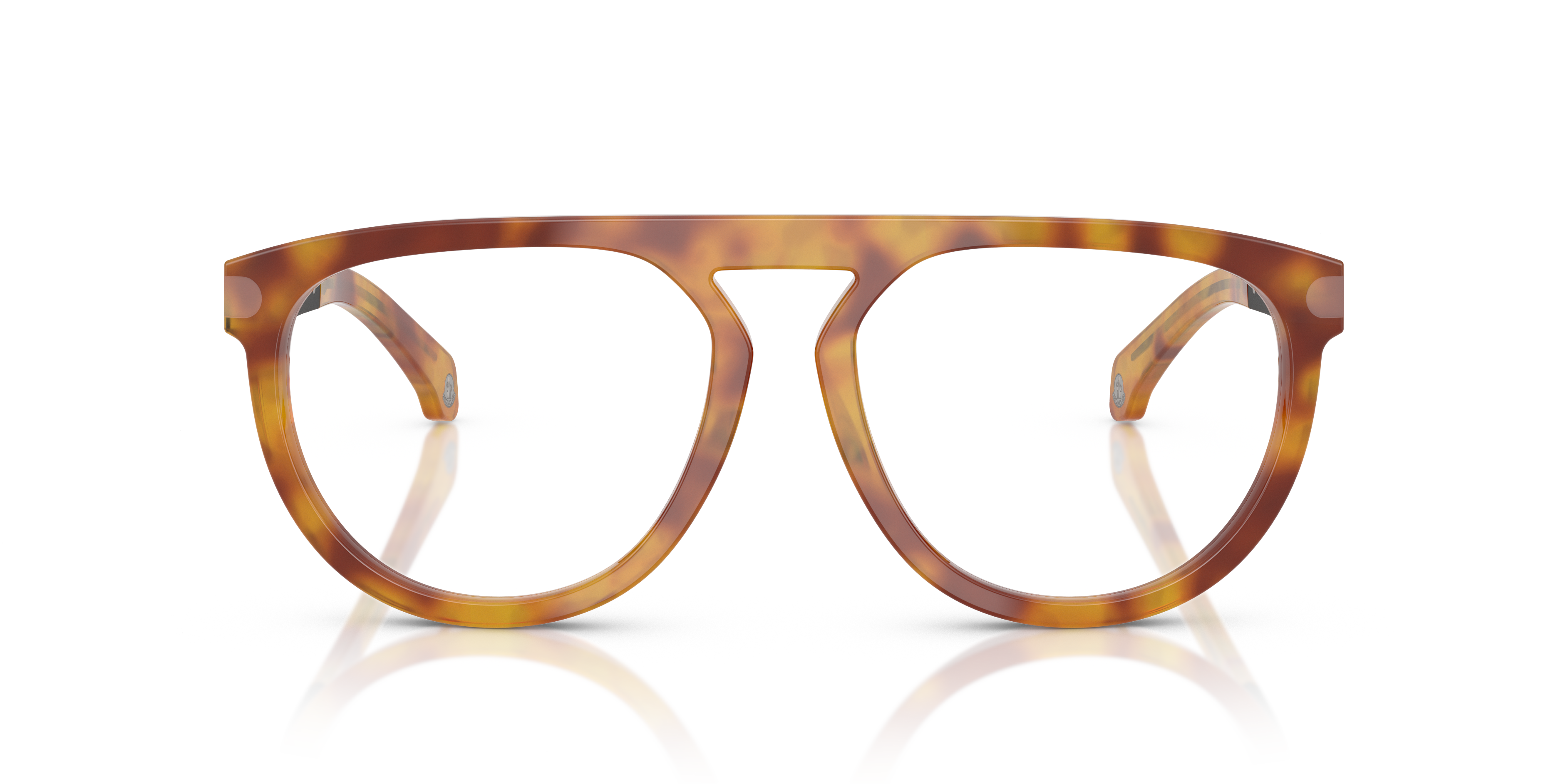 Moncler Unisex Moncler ME2007 3011 Optical frames Acetate Turtle Transparent Pilot Norma