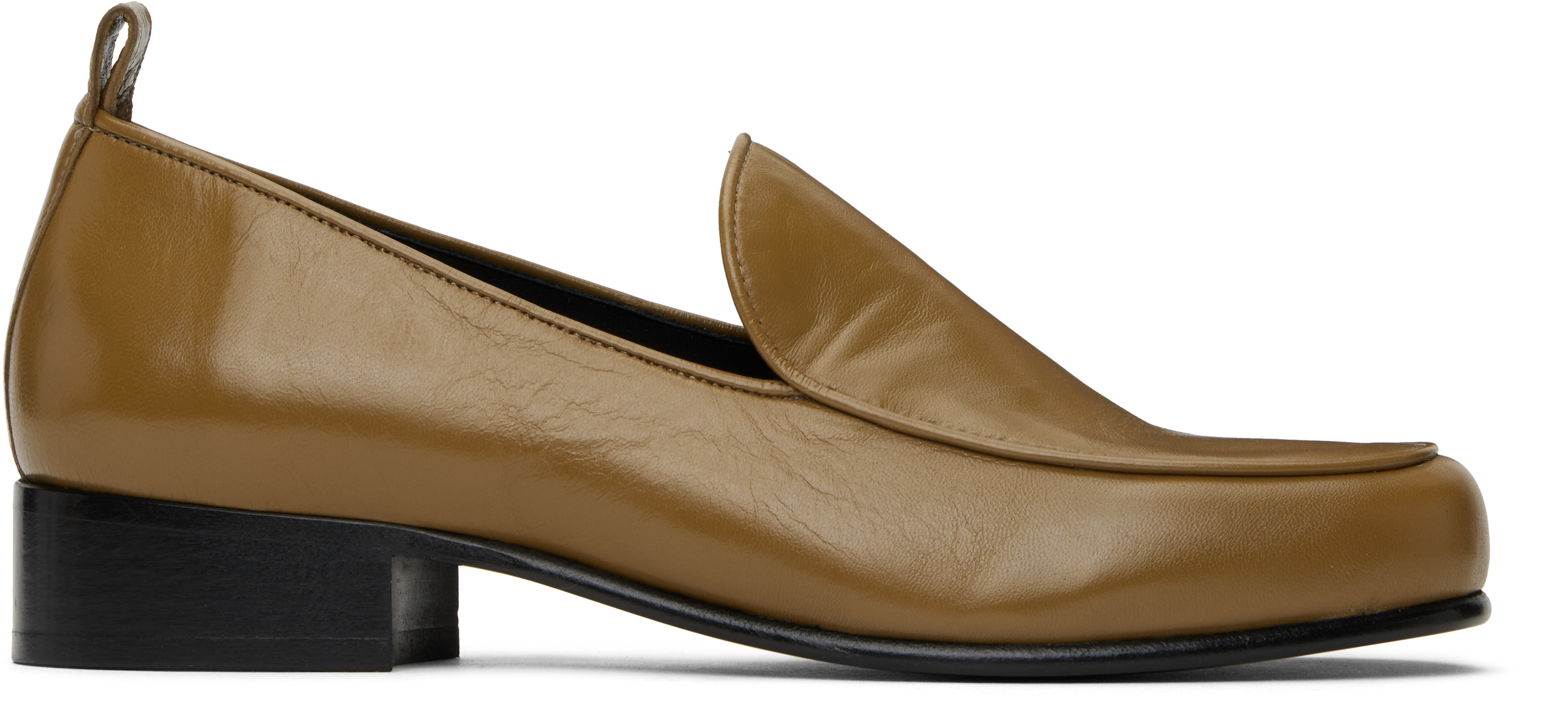 BY FAR Brown Alfred Loafers