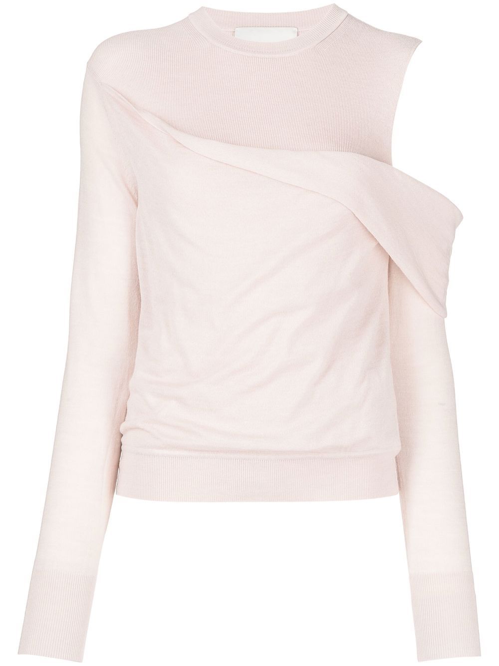 Fallen Shoulder Long Sleeve Top
